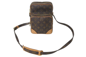 LOUIS VUITTON ルイヴィトン アマゾン ショルダーバッグ モノグラム M45236 ブラウン ゴールド金具 美品 中古 4c072983