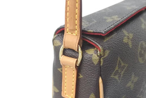 LOUIS VUITTON ルイヴィトン ハンドバッグ レシタル モノグラムキャンバス M51900 ゴールド金具 ブラウン 美品 中古 4c072987