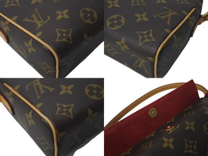 LOUIS VUITTON ルイヴィトン ハンドバッグ レシタル モノグラムキャンバス M51900 ゴールド金具 ブラウン 美品 中古 4c072987