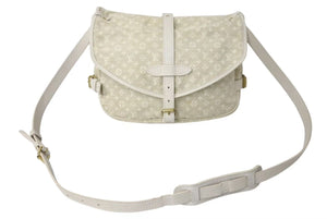 LOUIS VUITTON ルイ ヴィトン ソミュール30 ショルダーバッグ モノグラムミニラン ベージュ レディー M95314 美品 中古 4c072989