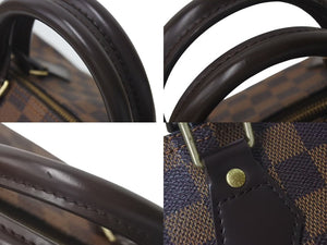 極美品 LOUIS VUITTON ルイヴィトン スピーディ30 ハンドバッグ ダミエ N41531 ゴールド金具 ブラウン 中古 4c072991