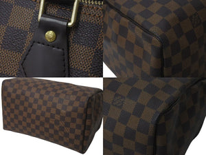 極美品 LOUIS VUITTON ルイヴィトン スピーディ30 ハンドバッグ ダミエ N41531 ゴールド金具 ブラウン 中古 4c072991
