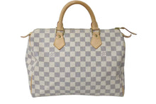 画像をギャラリービューアに読み込む, LOUIS VUITTON ルイヴィトン ダミエ アズール スピーディ 30 ハンドバッグ N41374 美品 中古 4c072992