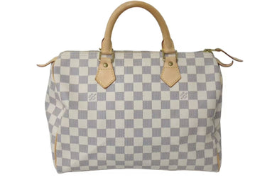 LOUIS VUITTON ルイヴィトン ダミエ アズール スピーディ 30 ハンドバッグ N41374 美品 中古 4c072992