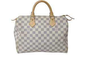 LOUIS VUITTON ルイヴィトン ダミエ アズール スピーディ 30 ハンドバッグ N41374 美品 中古 4c072992