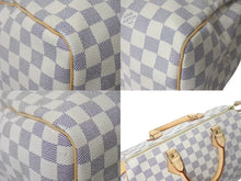 画像をギャラリービューアに読み込む, LOUIS VUITTON ルイヴィトン ダミエ アズール スピーディ 30 ハンドバッグ N41374 美品 中古 4c072992