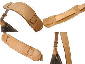 極美品 LOUIS VUITTON ルイヴィトン ブローニュ30 ショルダーバッグ M51265 モノグラム PVC レザー ゴールド金具 ブラウン 中古 4c072994