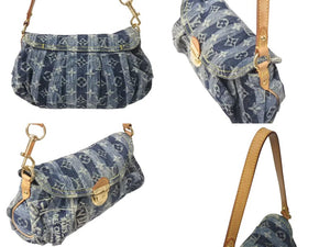 LOUIS VUITTON ルイ ヴィトン ミニプリーティ レイエ ショルダーバッグ M95333 モノグラムデニム ブルー 美品 中古 4c072995