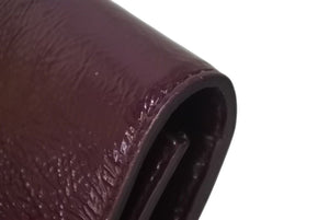 極美品 YVES SAINT LAURENT イブサンローラン クラッチバッグ アクセサリーポーチ 2010年1 203855 AB80G エナメル パープル 中古 4c072997 
