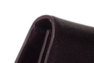 極美品 YVES SAINT LAURENT イブサンローラン クラッチバッグ アクセサリーポーチ 2010年1 203855 AB80G エナメル パープル 中古 4c072997 