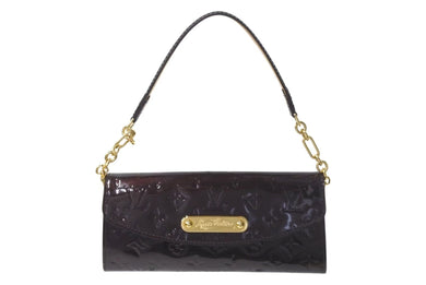 LOUIS VUITTON ルイヴィトン ヴェルニ サンセット ブルーバード ハンドバッグ M93542 アマラント エナメル 良品 中古 4c073001