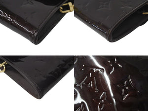 LOUIS VUITTON ルイヴィトン ヴェルニ サンセット ブルーバード ハンドバッグ M93542 アマラント エナメル 良品 中古 4c073001