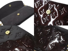 画像をギャラリービューアに読み込む, LOUIS VUITTON ルイヴィトン ヴェルニ サンセット ブルーバード ハンドバッグ M93542 アマラント エナメル 良品 中古 4c073001