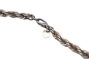 TIFFANY&Co. ティファニー スクリュー ツイスト チェーン ネックレス コンビ シルバー925 イエローゴールド K18YG SV925 45.6g ジュエリー 美品 中古 4c073002 正規品