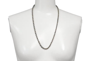 TIFFANY&Co. ティファニー スクリュー ツイスト チェーン ネックレス コンビ シルバー925 イエローゴールド K18YG SV925 45.6g ジュエリー 美品 中古 4c073002 正規品