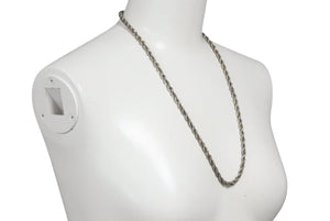 TIFFANY&Co. ティファニー スクリュー ツイスト チェーン ネックレス コンビ シルバー925 イエローゴールド K18YG SV925 45.6g ジュエリー 美品 中古 4c073002 正規品