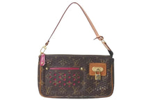 Load image into Gallery viewer, 極美品 LOUIS VUITTON ルイヴィトン アクセサリーポーチ モノグラムペルフォ ポシェットアクセソワール M95183 ブラウン 中古 4c073008
