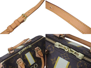 極美品 LOUIS VUITTON ルイヴィトン スピーディ イニシャル入り バンドリエール25 ハンドバッグ M41113 2WAY モノグラム 新型 中古4c073009