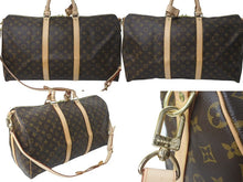 Load image into Gallery viewer, 極美品 LOUIS VUITTON ルイヴィトン キーポル バンドリエール 50 ボストンバッグ M41416 モノグラム ブラウン 中古 4c073010
