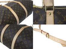 Load image into Gallery viewer, 極美品 LOUIS VUITTON ルイヴィトン キーポル バンドリエール 50 ボストンバッグ M41416 モノグラム ブラウン 中古 4c073010