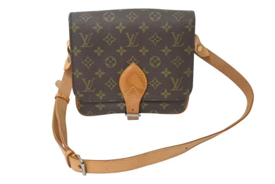 LOUIS VUITTON ルイ ヴィトン カルトシエールMM ショルダーバッグ M51253 モノグラムキャンバス ブラウン 美品 中古 4c073012