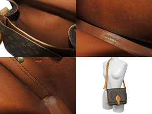 LOUIS VUITTON ルイ ヴィトン カルトシエールMM ショルダーバッグ M51253 モノグラムキャンバス ブラウン 美品 中古 4c073012