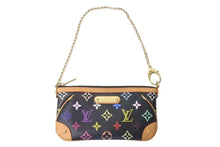 Load image into Gallery viewer, 極美品 LOUIS VUITTON ルイヴィトン ポーチ M60097 ポシェット ミラMM モノグラムマルチカラー ブラック 中古 4c073013