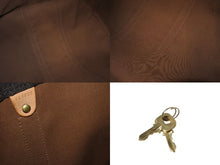 Load image into Gallery viewer, LOUIS VUITTON ルイヴィトン キーポル55 ボストンバッグ M41424 モノグラム PVCコーティングキャンバス ヌメ革 ブラウン 美品 中古 4c073017