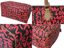 Load image into Gallery viewer, 極美品 LOUIS VUITTON ルイヴィトン モノグラム グラフィティ スピーディ30 ハンドバッグ M93704 ピンク PVC ヌメ革 中古 4c073019