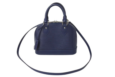 極美品 LOUIS VUITTON ルイヴィトン アルマBB 2WAYバッグ ハンドバッグ ショルダーバッグ M40862 IC エピレザー ネイビー 中古 4c073025