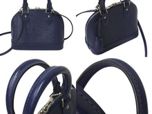 Load image into Gallery viewer, 極美品 LOUIS VUITTON ルイヴィトン アルマBB 2WAYバッグ ハンドバッグ ショルダーバッグ M40862 IC エピレザー ネイビー 中古 4c073025
