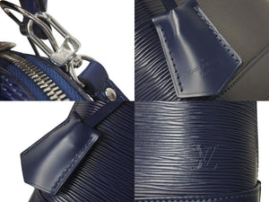 極美品 LOUIS VUITTON ルイヴィトン アルマBB 2WAYバッグ ハンドバッグ ショルダーバッグ M40862 IC エピレザー ネイビー 中古 4c073025