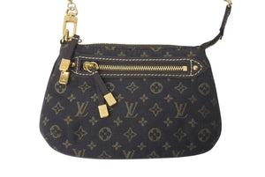 極美品 LOUIS VUITTON ルイヴィトン ミニアクセソワール M95668 ミニポシェット アクセサリーポーチ ブラウン ゴールド金具 中古 4c073030