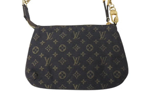 極美品 LOUIS VUITTON ルイヴィトン ミニアクセソワール M95668 ミニポシェット アクセサリーポーチ ブラウン ゴールド金具 中古 4c073030