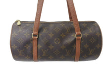 Load image into Gallery viewer, LOUIS VUITTON ルイヴィトン ハンドバック パピヨン30 GM 筒型 モノグラム M51365 ゴールド金具 ブラウン 美品 中古 4c073032