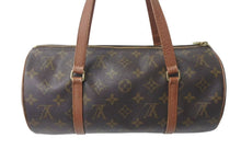 Load image into Gallery viewer, LOUIS VUITTON ルイヴィトン ハンドバック パピヨン30 GM 筒型 モノグラム M51365 ゴールド金具 ブラウン 美品 中古 4c073032