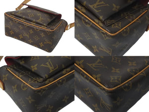 LOUIS VUITTON ルイヴィトン ショルダーバッグ M51165 ヴィバシテPM ブラウン モノグラム ゴールド金具 美品 中古 4c073034