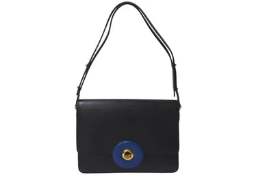 LOUIS VUITTON ルイヴィトン フリーラン エピ ワンショルダーバッグ M52415 ブラック ブルー エピレザー ゴールド金具 ロゴ 美品 中古 4c073037