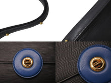 画像をギャラリービューアに読み込む, LOUIS VUITTON ルイヴィトン フリーラン エピ ワンショルダーバッグ M52415 ブラック ブルー エピレザー ゴールド金具 ロゴ 美品 中古 4c073037