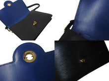 画像をギャラリービューアに読み込む, LOUIS VUITTON ルイヴィトン フリーラン エピ ワンショルダーバッグ M52415 ブラック ブルー エピレザー ゴールド金具 ロゴ 美品 中古 4c073037