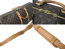 Load image into Gallery viewer, 極美品 LOUIS VUITTON ルイヴィトン キーポルバンドリエール55 ボストンバッグ M41414 モノグラム PVCコーティングキャンバス ヌメ革 ブラウン 中古 4c073040
