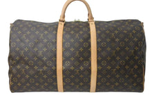 Load image into Gallery viewer, LOUIS VUITTON ルイヴィトン キーポルバンドリエール60 ボストンバッグ M41412 モノグラム PVC ヌメ革 ブラウン 美品 中古 4c073041