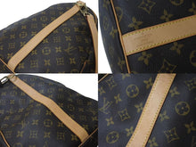 Load image into Gallery viewer, LOUIS VUITTON ルイヴィトン キーポルバンドリエール60 ボストンバッグ M41412 モノグラム PVC ヌメ革 ブラウン 美品 中古 4c073041