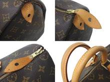 画像をギャラリービューアに読み込む, LOUIS VUITTON ルイヴィトン モノグラム スピーディ35 ハンドバッグ M41524 ブラウン 旧型 ロゴ 美品 中古 4c073043