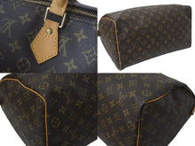 画像をギャラリービューアに読み込む, LOUIS VUITTON ルイヴィトン モノグラム スピーディ35 ハンドバッグ M41524 ブラウン 旧型 ロゴ 美品 中古 4c073043