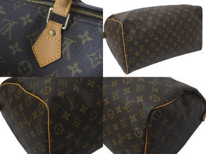 LOUIS VUITTON ルイヴィトン モノグラム スピーディ35 ハンドバッグ M41524 ブラウン 旧型 ロゴ 美品 中古 4c073043