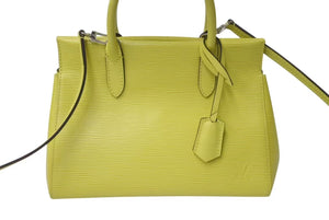 極美品 LOUIS VUITTON ルイヴィトン エピ マルリーBB 2WAY ハンドバッグ ショルダーバッグ M94617 エピレザー イエロー 中古 4c073047