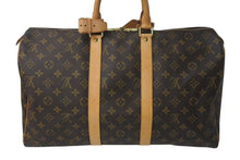 Load image into Gallery viewer, LOUIS VUITTON ルイヴィトン モノグラム キーポル45 ボストンバッグ M41428 PVCコーティングキャンバス ヌメ革 ブラウン ゴールド金具 美品 中古 4c073051