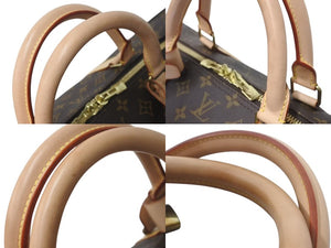 LOUIS VUITTON ルイヴィトン キーポル60 ボストンバッグ M41422 モノグラム ブラウン PVCコーティングキャンバス ヌメ革 美品 中古 4c073055