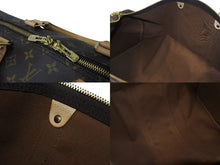 Load image into Gallery viewer, LOUIS VUITTON ルイヴィトン キーポル55 ボストンバッグ M41424 モノグラム PVCコーティングキャンバス ヌメ革 ブラウン 美品 中古 4c073057